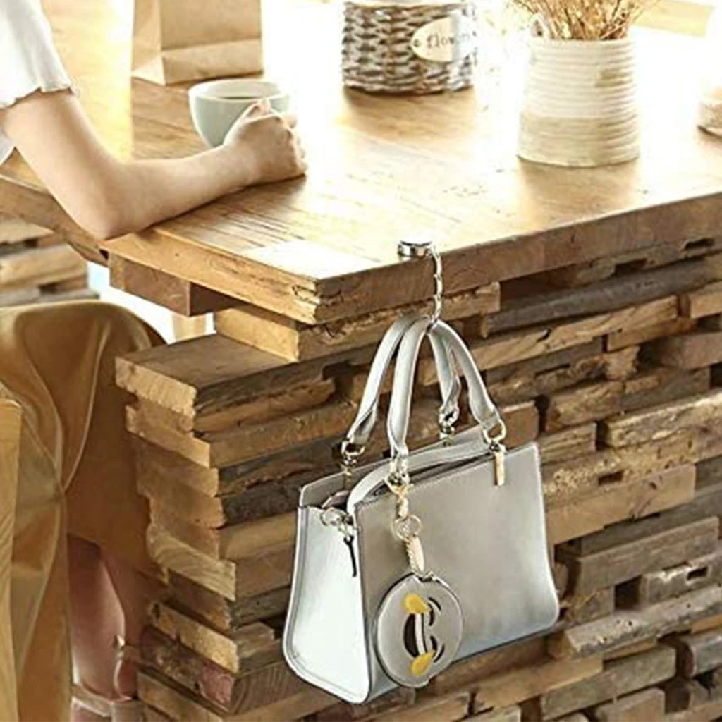Portable Folding Bag Hook Purse Handbag Hanger Women'S Bag Storage Holder for Indoor Outdoor Table Use Christmas Gift