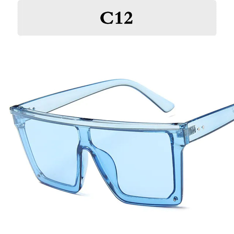 2023 Square Oversized Sunglasses Women Gradient Glasses Women Luxury Brand Designer Outdoor Ladies UV400 Eyeglasses