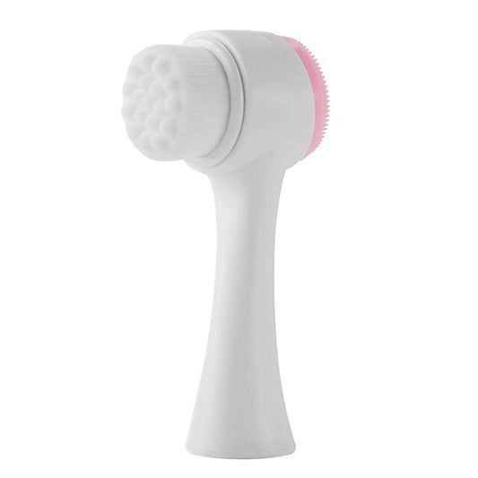"Ultimate Facial Cleansing Brush: Dual-Sided Silicone Face Massager for Flawless Skin, Deep Pore Cleansing, Gentle Exfoliation, and Blackhead Removal"