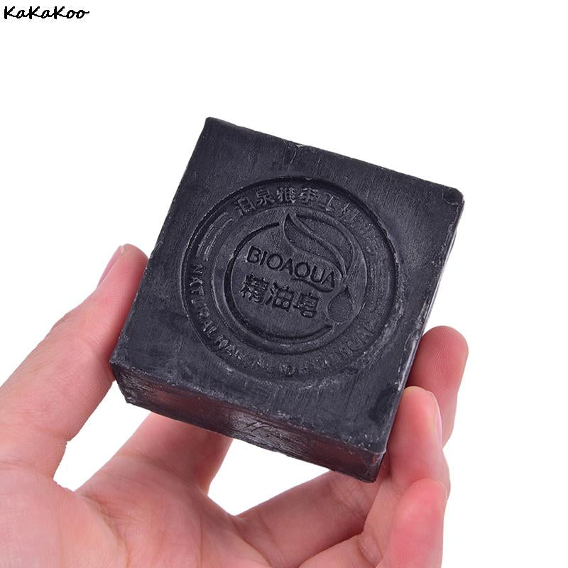 "Ultimate Beauty Secret: Bamboo Charcoal Handmade Soap for Flawless Skin - Whitens, Deeply Cleanses, Controls Oil, and Nourishes Hair - Your All-In-One Skin Care Solution!"