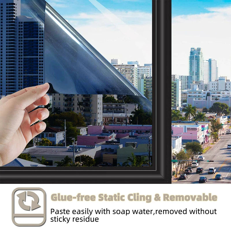 "Transform Your Space with Our Stylish and Protective One-Way Vision Privacy Window Film!"